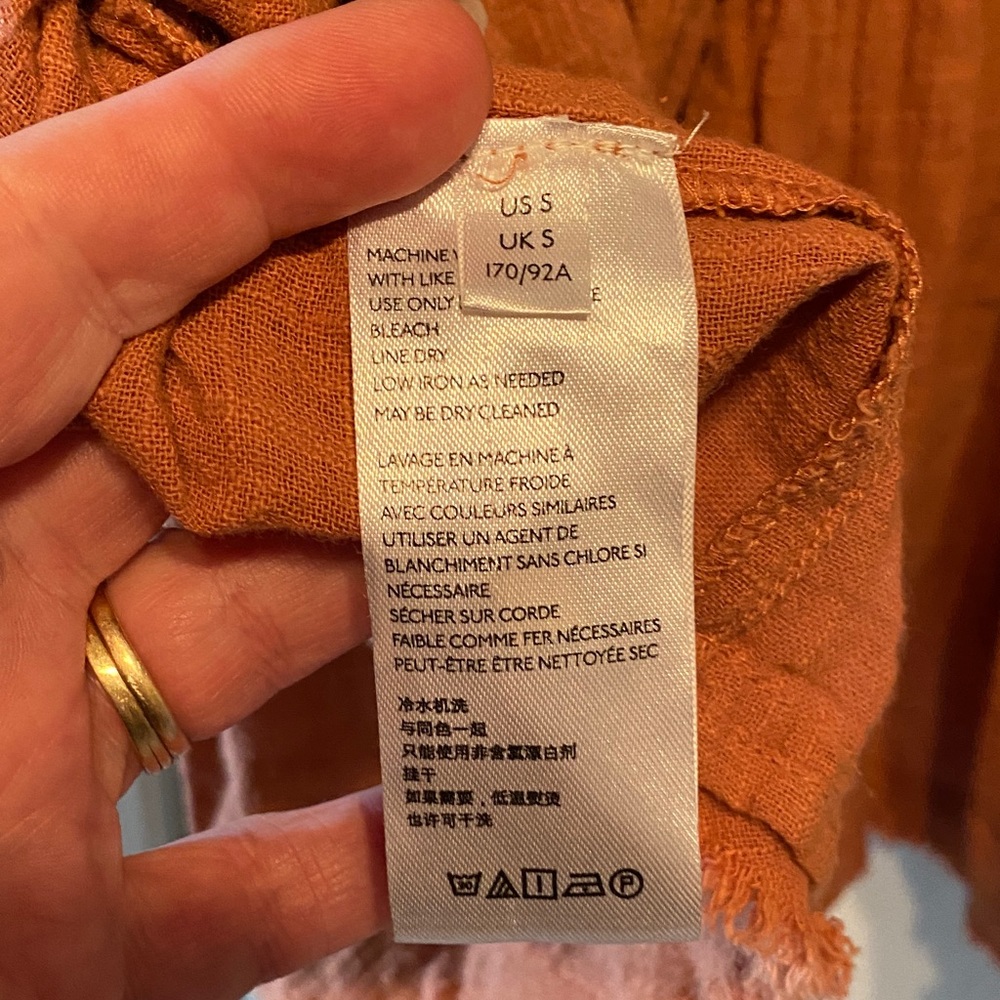 Free People Rust Embroidered Tunic - Picture 8 of 9